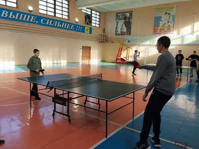 Муниципальный этап соревнований по настольному теннису..